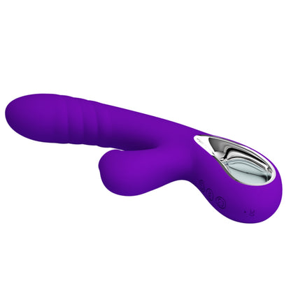 PRETTY LOVE Jersey vibrators ar klitora sūkšanas funkciju sānskatā