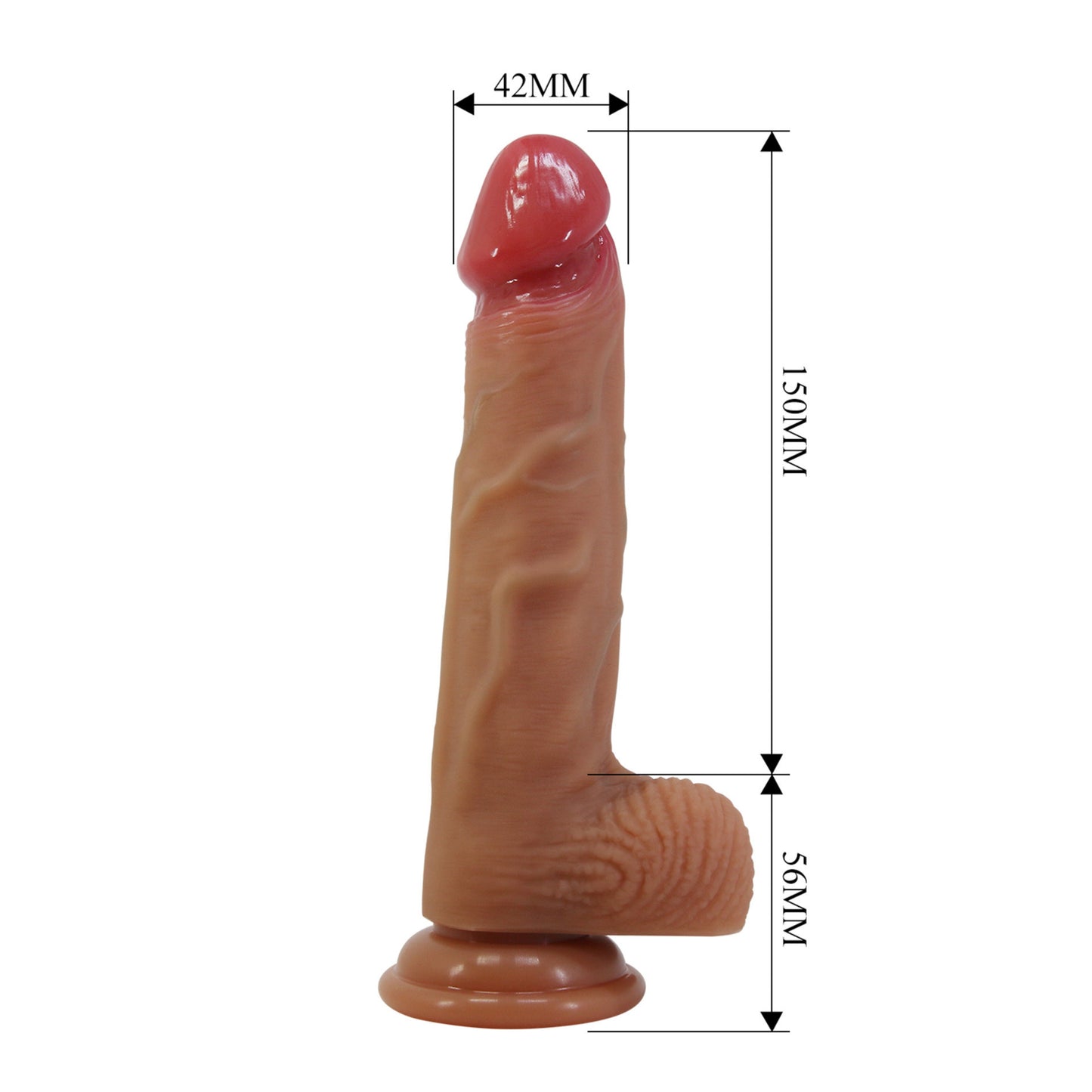 PRETTY LOVE Lisle reālistisks silikona dildo ar piesūcekni (20.6 cm)