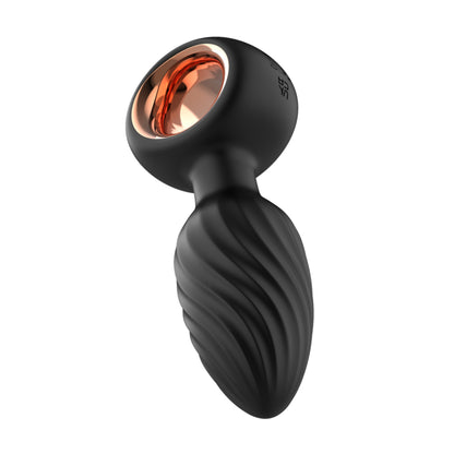 Rotējošs anālais vibrators ar tālvadības pulti BS SMART Aisi