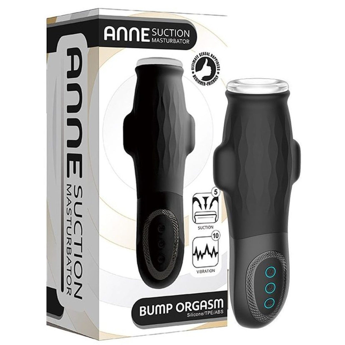 Automātisks masturbators ar sūkšanu un vibrāciju BS SMART Anne (preces iepakojums)