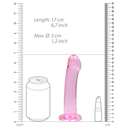 RealRock Crystal Clear Dildo (17 cm)