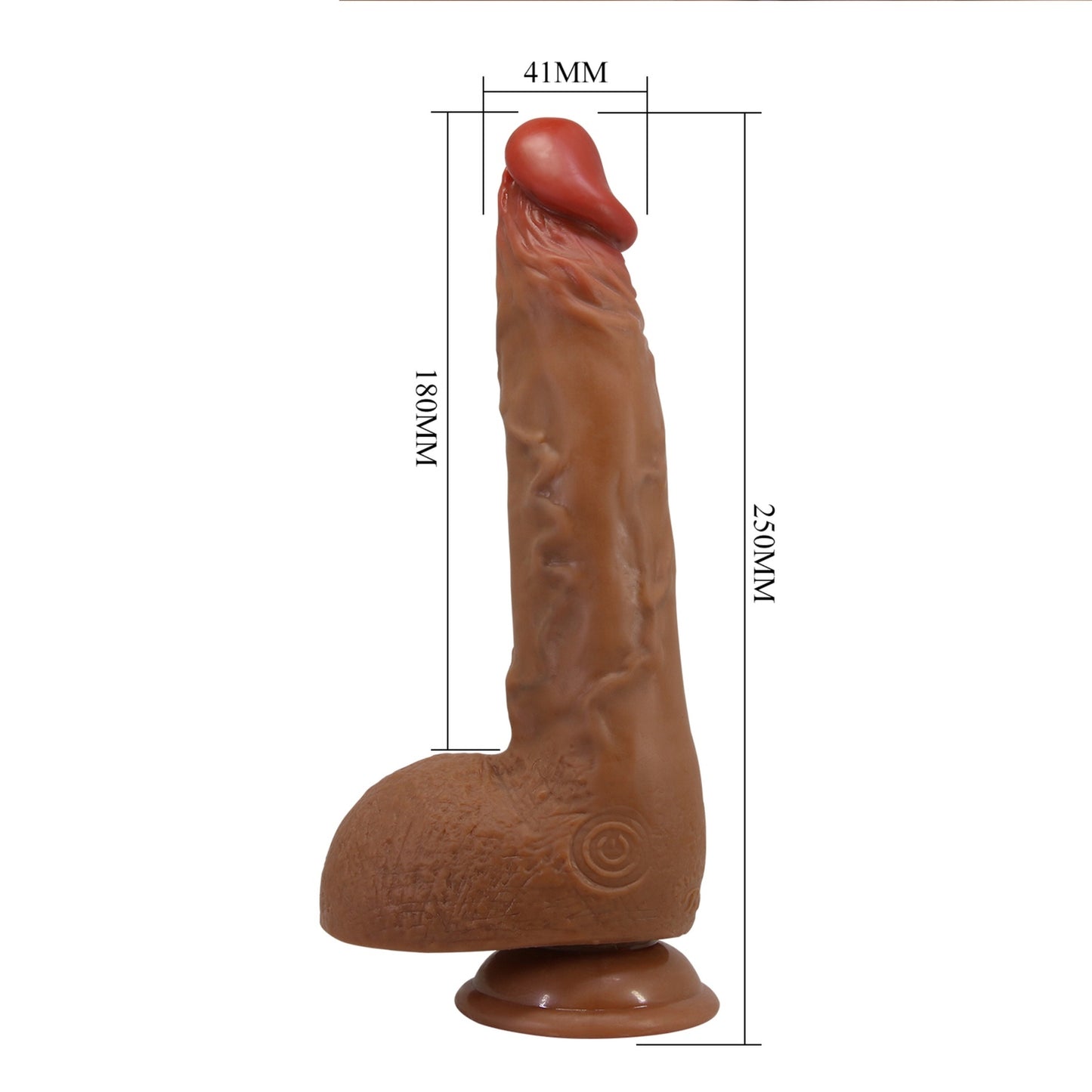 Rotējošs dildo vibrators ar grūdienveida kustībām PRETTY LOVE Wilks (25 cm)