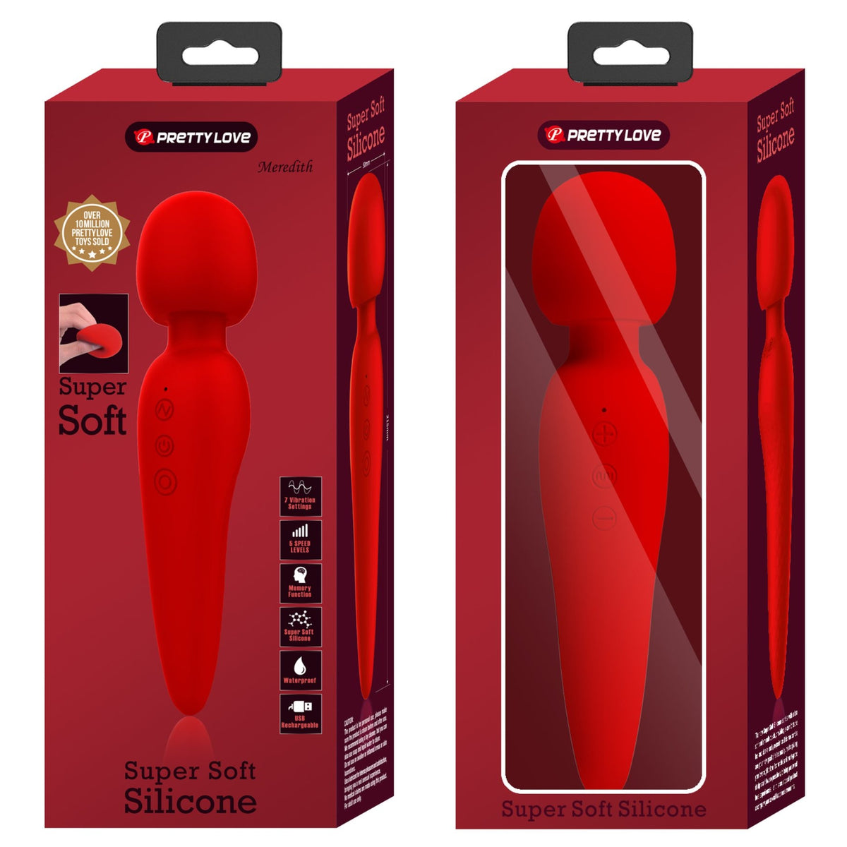 Masāžas vibrators PRETTY LOVE Meredith (preces iepakojums)