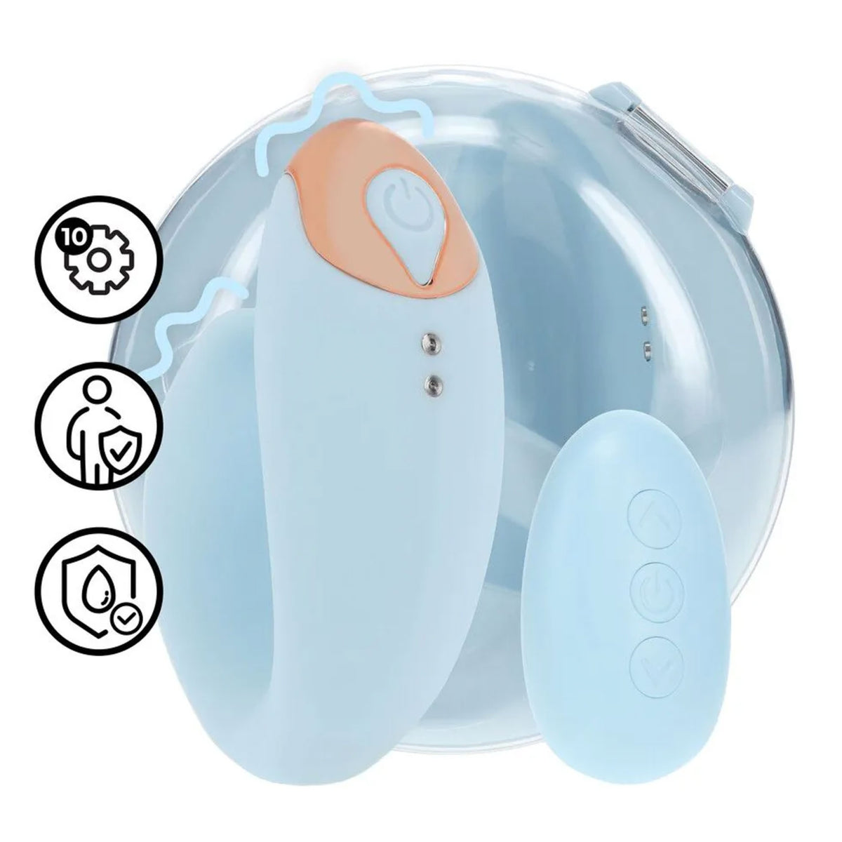 Pāru vibrators ar tālvadības pulti Loveline Daydream (zils)