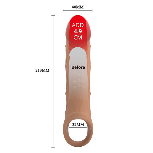 PRETTY LOVE Brad vibrating and lengthening penis sleeve