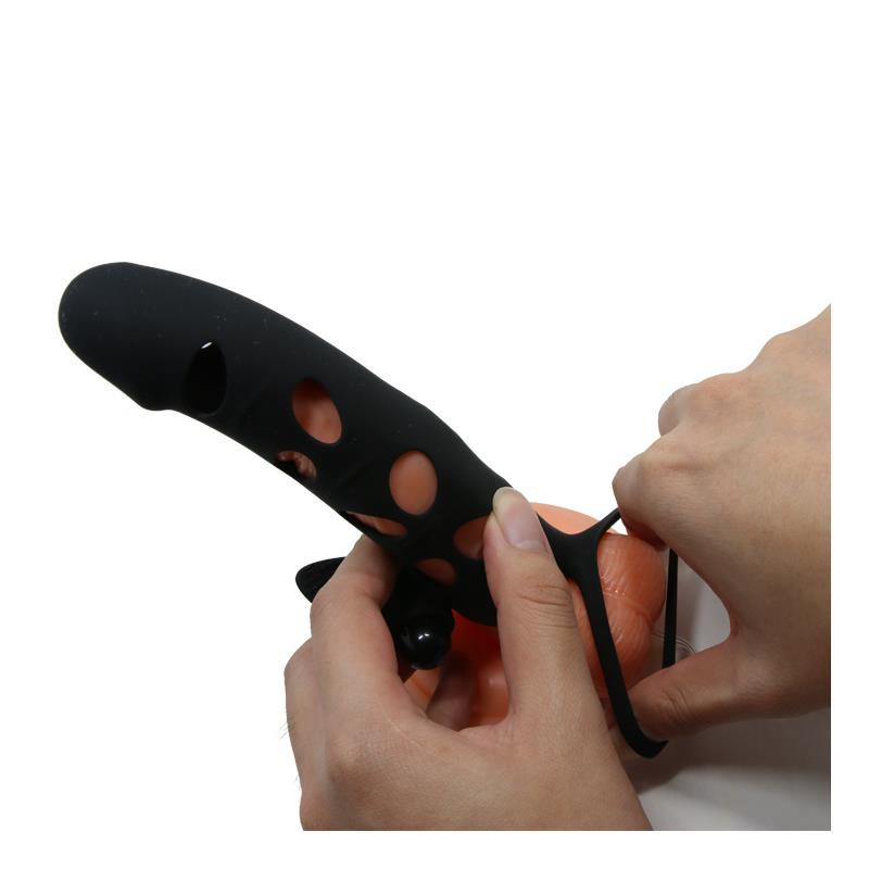 PRETTYLOVE - Cock Sleeve with Vibrator and Clitoral Stimulator