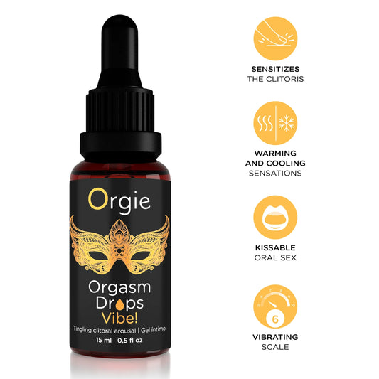 Orgie Orgasm Drops Vibe! stimulējošs gels sievietēm (15 ml)