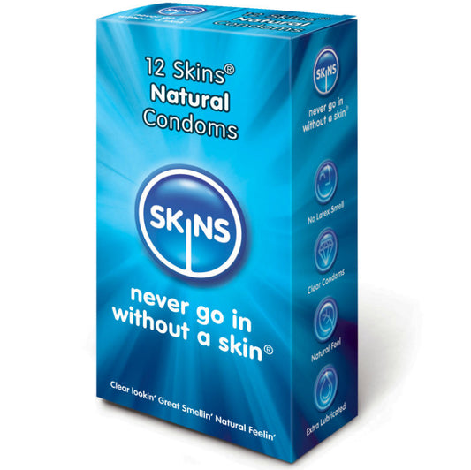 SKINS - NATURAL prezervatīvi 12 gab.