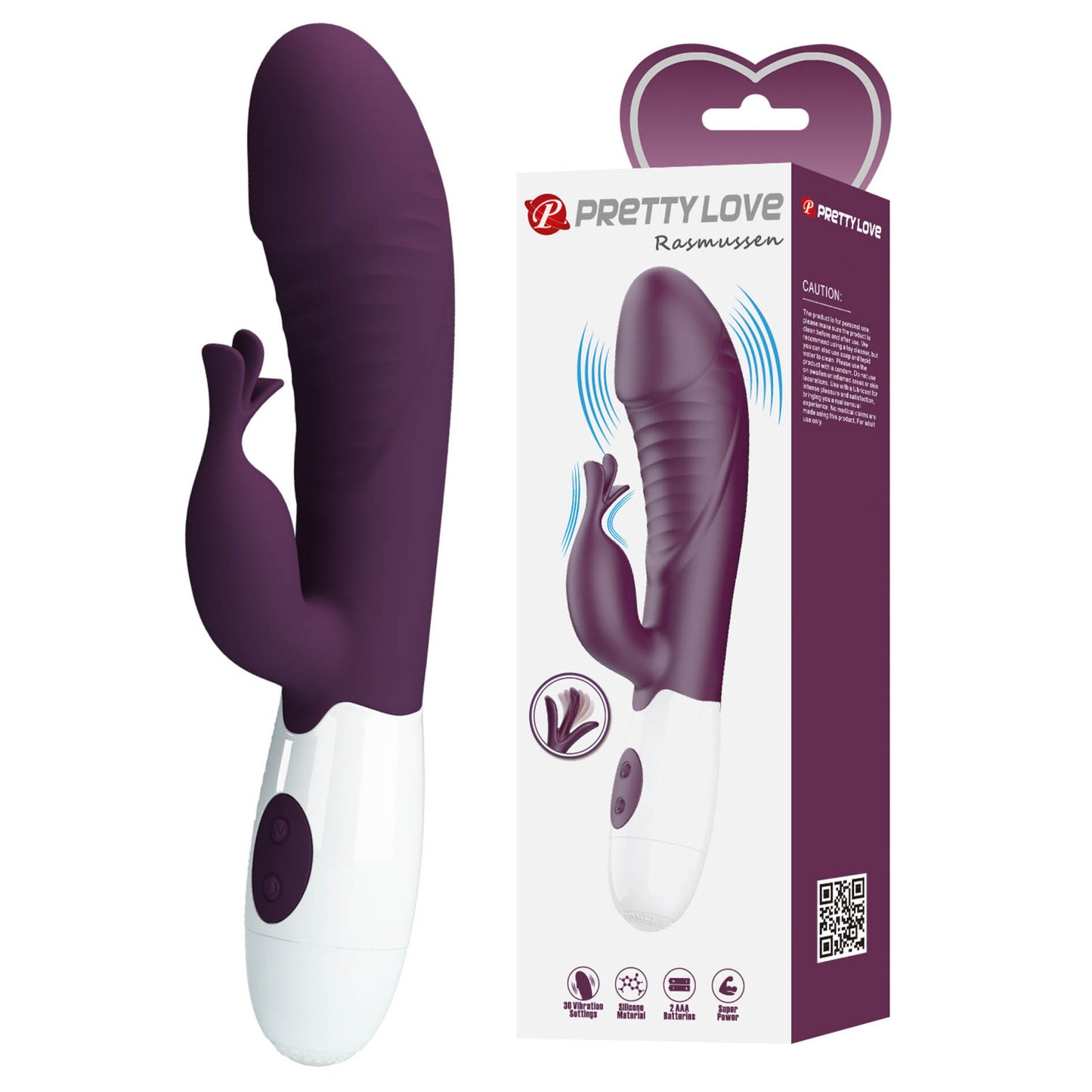 PRETTY LOVE Rasmussen G-punkta vibrators ar klitora stimulāciju