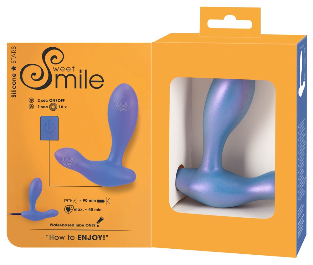 Elastīgs silikona anālais vibrators Sweet Smile