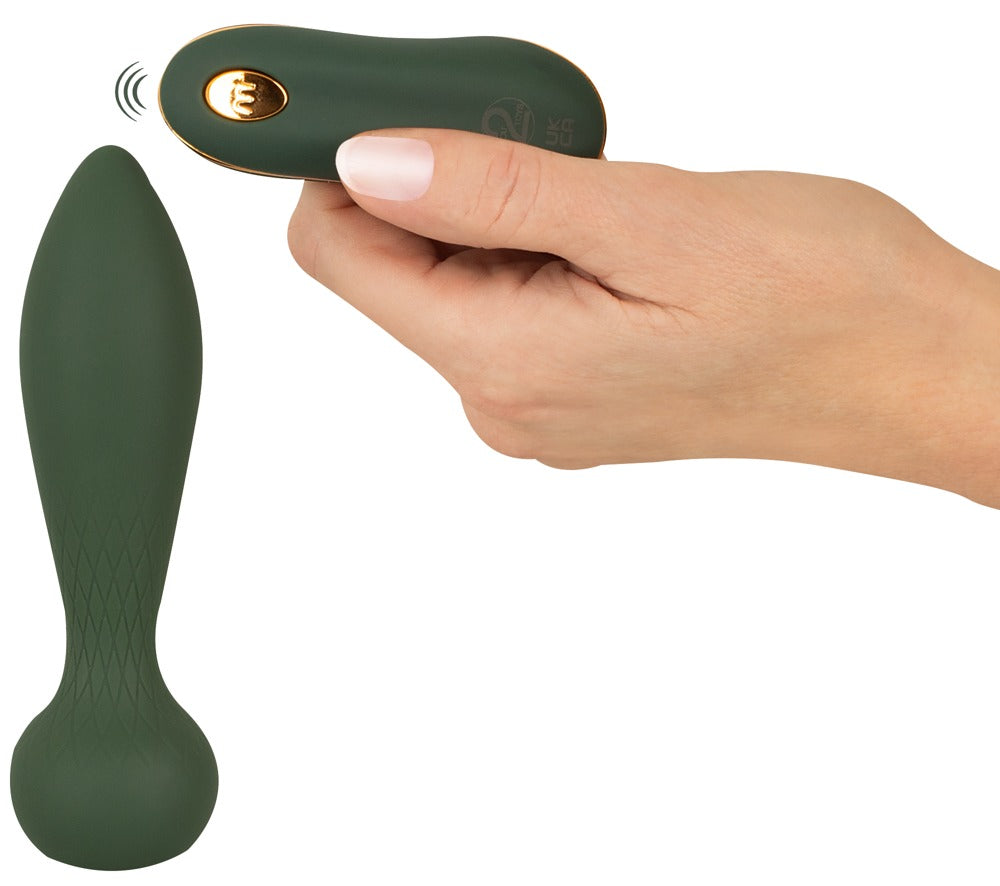 Emerald Love anālais vibrators ar tālvadības pulti