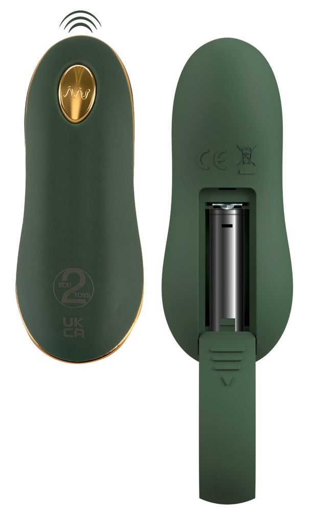 Emerald Love anālais vibrators ar tālvadības pulti