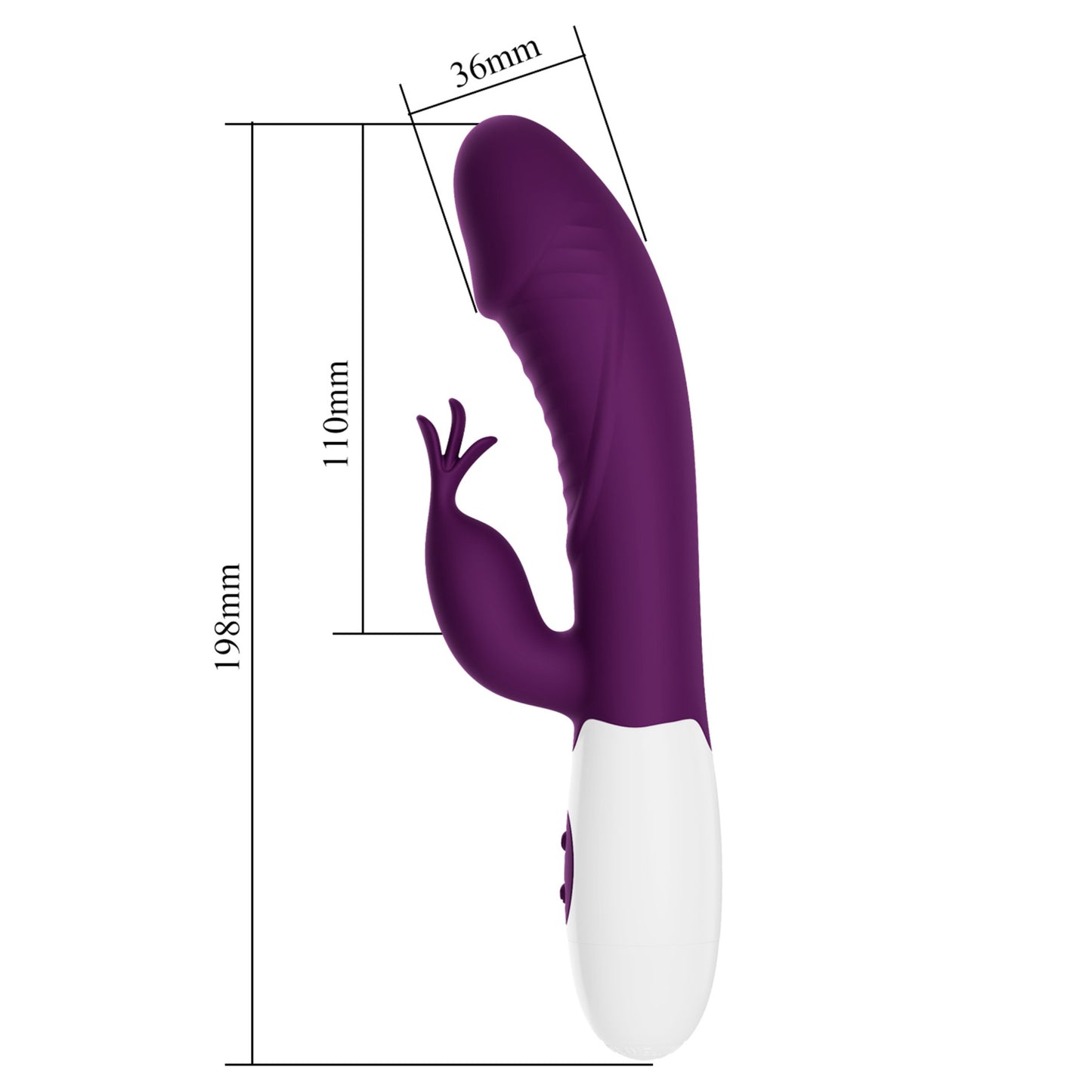 PRETTY LOVE Rasmussen G-punkta vibrators ar klitora stimulāciju