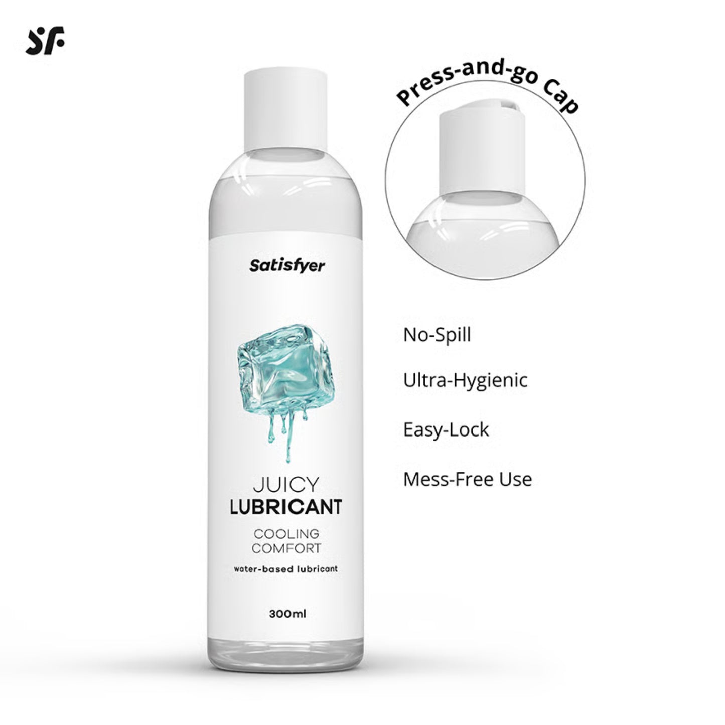 Satisfyer ūdens bāzes lubrikants ar atvēsinošu efektu (300 ml)