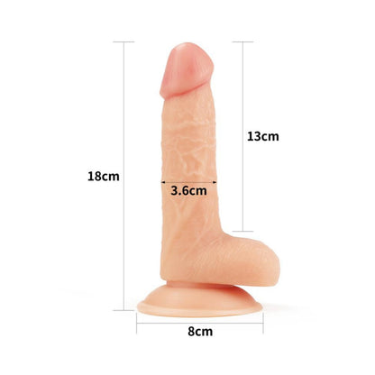 LoveToy - THE ULTRA SOFT DUDE Dildo (20 cm)