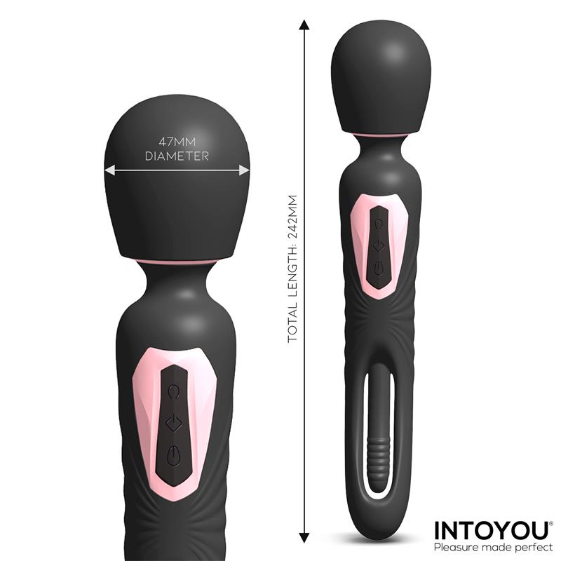 INTOYOU Lexy Double-Sided Massage Vibrator with Flipping Tongue