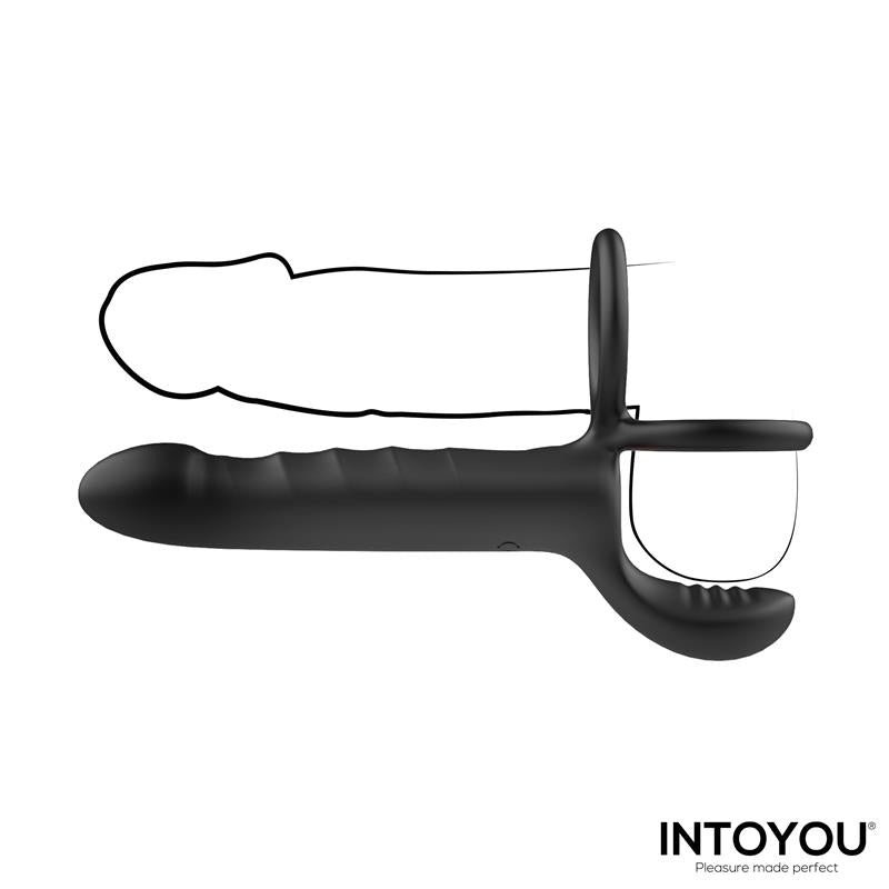 Многофункциональное вибрирующее эрекционное кольцо INTOYOU Magnor