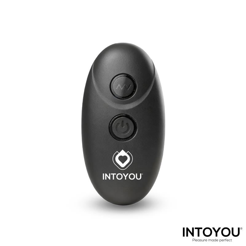 Vibrējošs erekcijas gredzens ar tālvadības pulti un klitora stimulāciju INTOYOU Torus