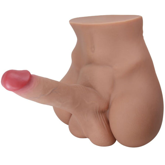 CRAZY BULL Rhyne masturbators ar dildo un anālo atveri