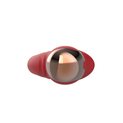 G-punkta vibrators ar klitora sūkšanas stimulatoru BS Magic Wand (sarkans) (preces aizmugure)