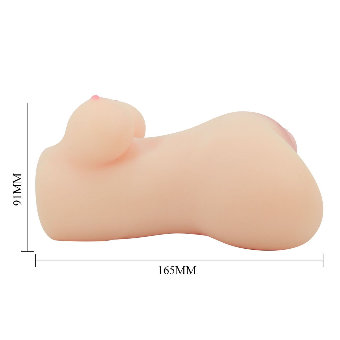 CRAZY BULL HANNAH - Double Realistic Masturbator Vagina + Anus (light)