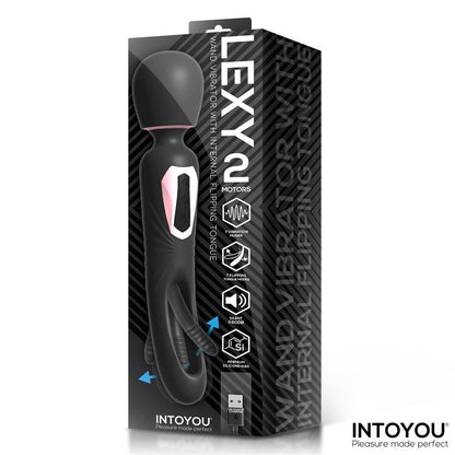 INTOYOU Lexy Double-Sided Massage Vibrator with Flipping Tongue