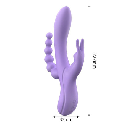 ENGILY ROSS Lindsay - Premium Liquid Silicone Triple Flexible Vibrator