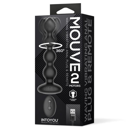 MOUVE BUTT PLUG - Premium Tālvadības Anālais Aizbāznis ar Kustību un Vibrāciju