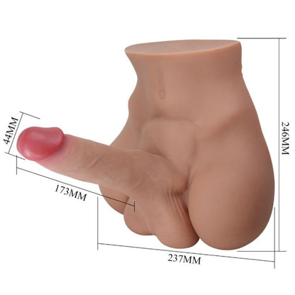 CRAZY BULL Rhyne masturbators ar dildo un anālo atveri