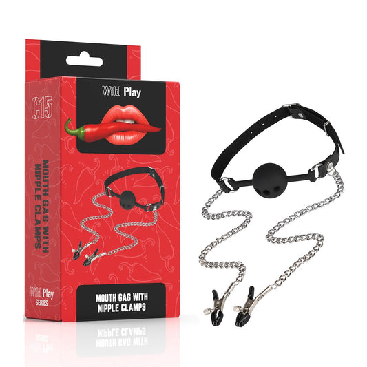 EROSPACE - WILD PLAY Mutes aizbāznis ar krūšu skavām