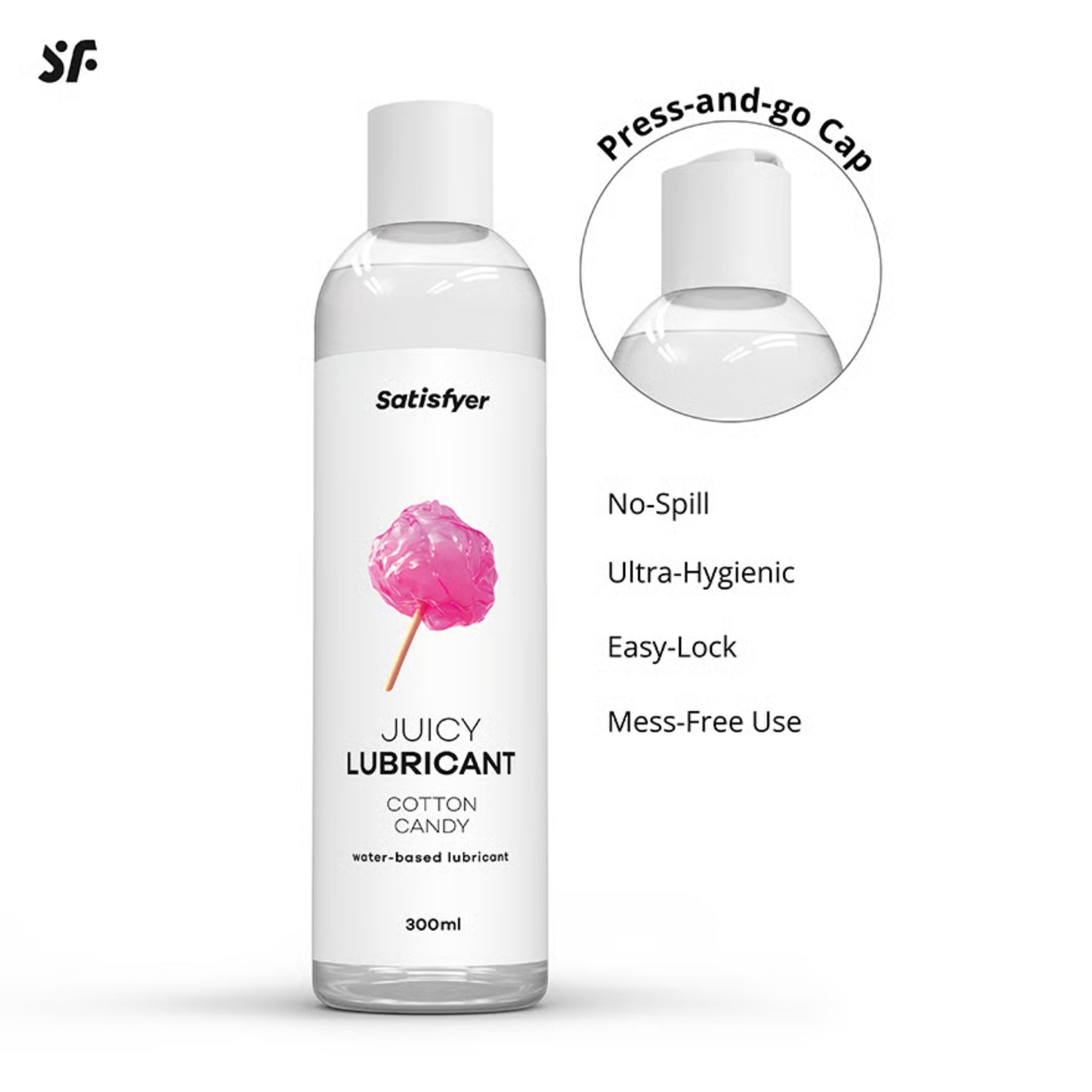 Satisfyer Cotton Candy ūdens bāzes lubrikants (300 ml)