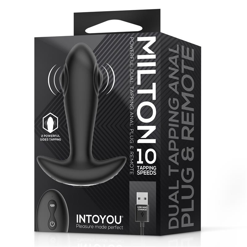 MILTON BUTT PLUG - Premium Tālvadības Divpusēja Pulsa Anālais Aizbāznis