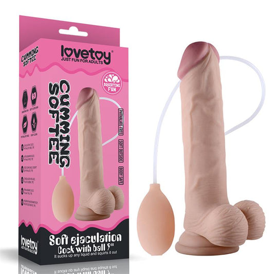 LOVETOY - Dildo ar Squirt Funkciju (23 cm)