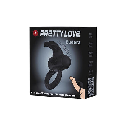 PRETTY LOVE Eudora Vibrating erection ring with clitoral stimulator