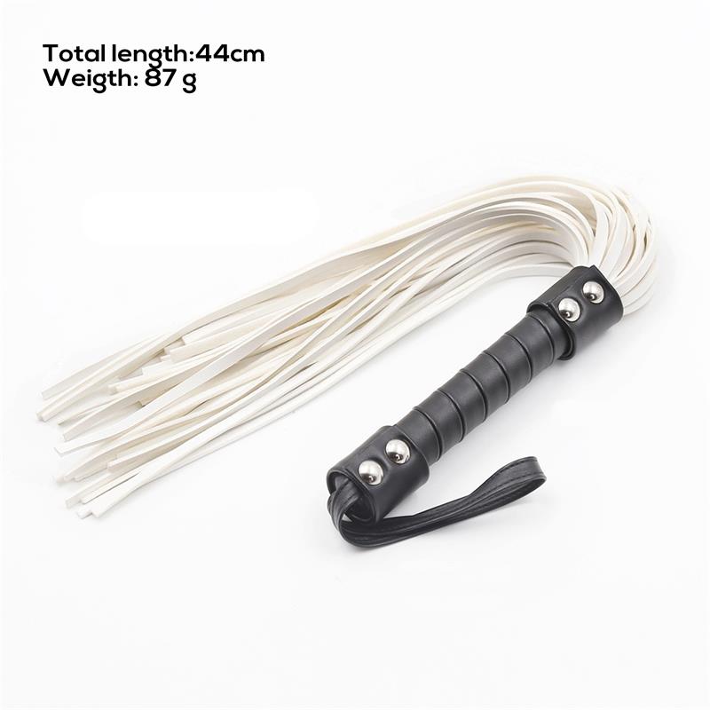 LATETOBED BDSM LINE - Pātagas tipa floggers with double rivets 44 cm