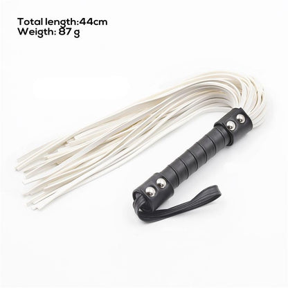 LATETOBED BDSM LINE - Pātagas tipa floggers with double rivets 44 cm
