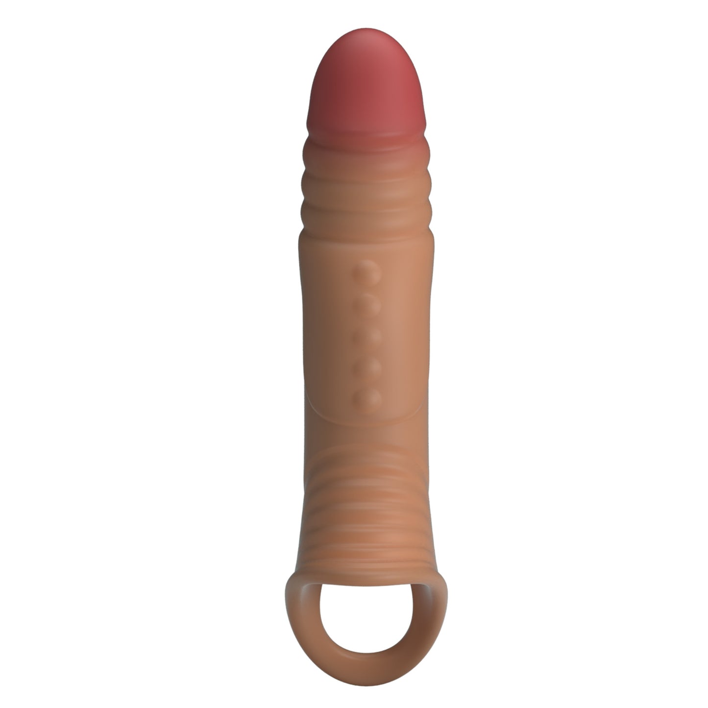 PRETTY LOVE pagarinoša un vibrējoša locekļa uzmava (22 cm)