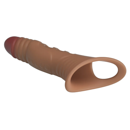 PRETTY LOVE pagarinoša un vibrējoša locekļa uzmava (22 cm)