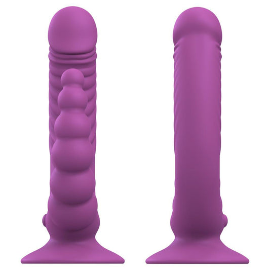 Dubultas stimulācijas vibrējošs dildo ar tālvadību Teazers