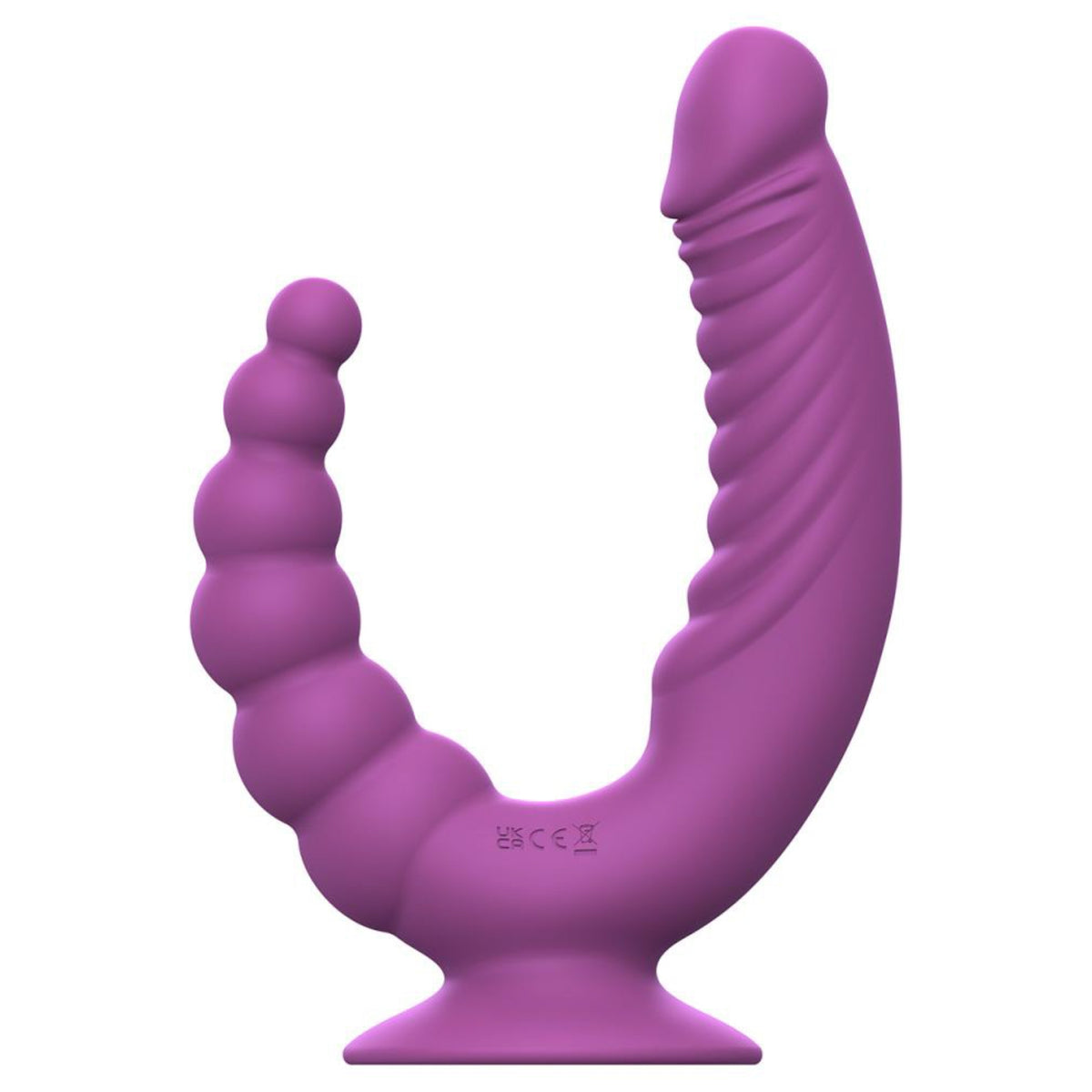 Dubultas stimulācijas vibrējošs dildo ar tālvadību Teazers