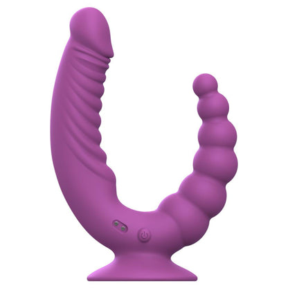 Dubultas stimulācijas vibrējošs dildo ar tālvadību Teazers