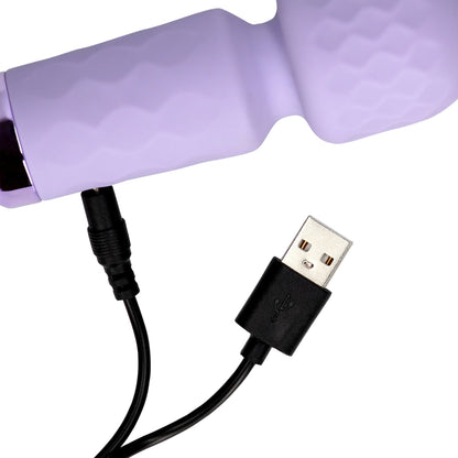 Loveline Mini Wand uzlādējams vibrators ar USB kabeli