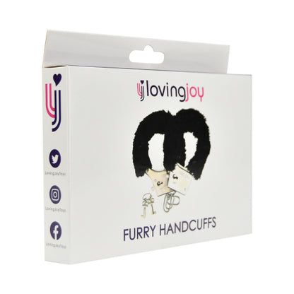 BDSM Black Furry Handcuffs