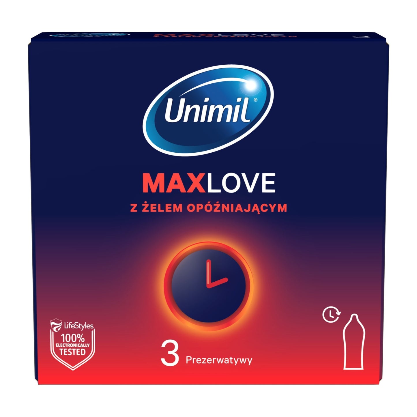 Prezervatīvi UNIMIL Max Love 3 gab.