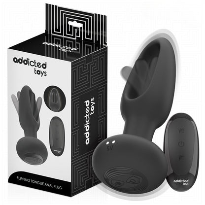 Anal vibrator with vibrating tongue and remote control – ADDICTED TOYS