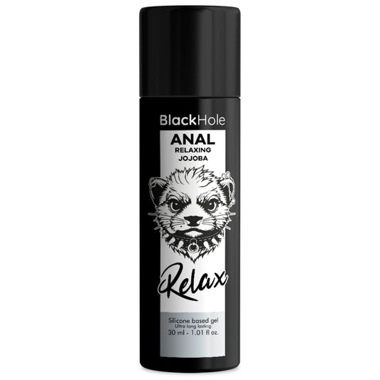 BLACK HOLE Jojoba relaksējošs silikona bāzes anālais lubrikants (30 ml)