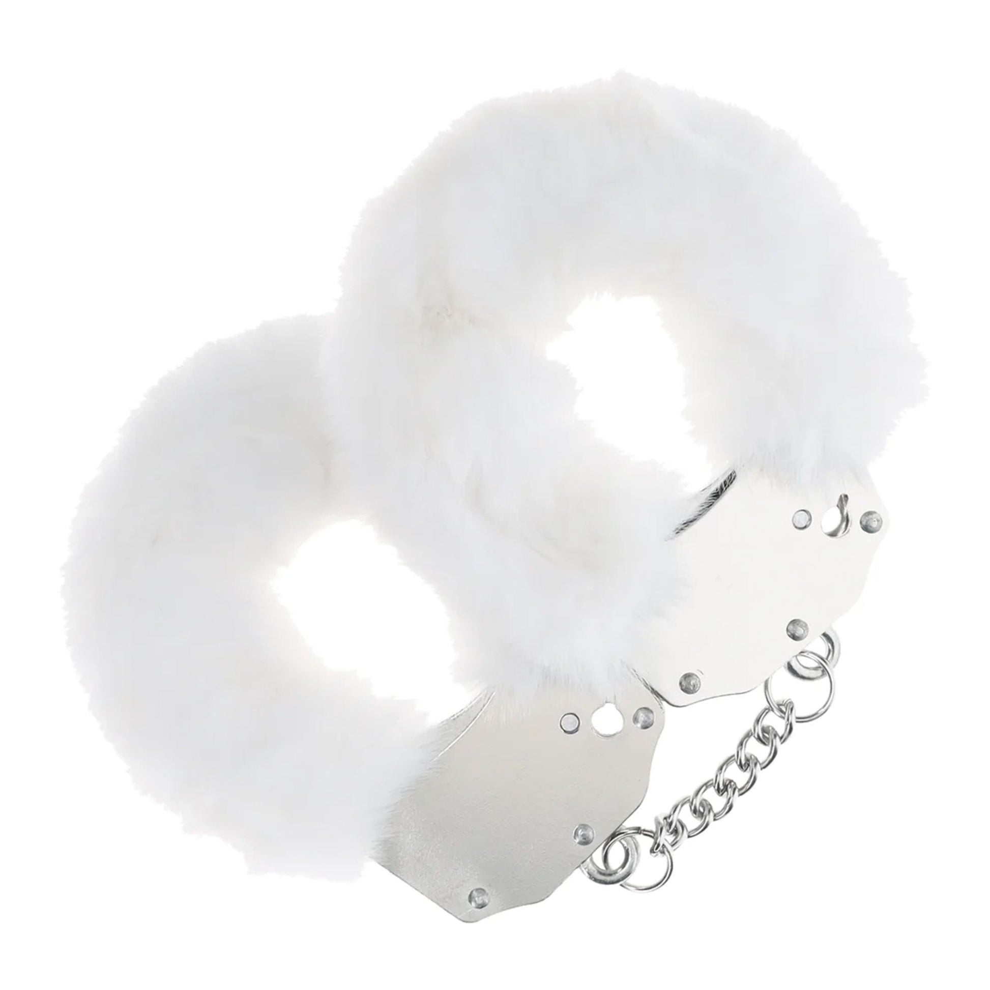 Ouch! izturīgi pūkaini metāla rokudzelži (White)