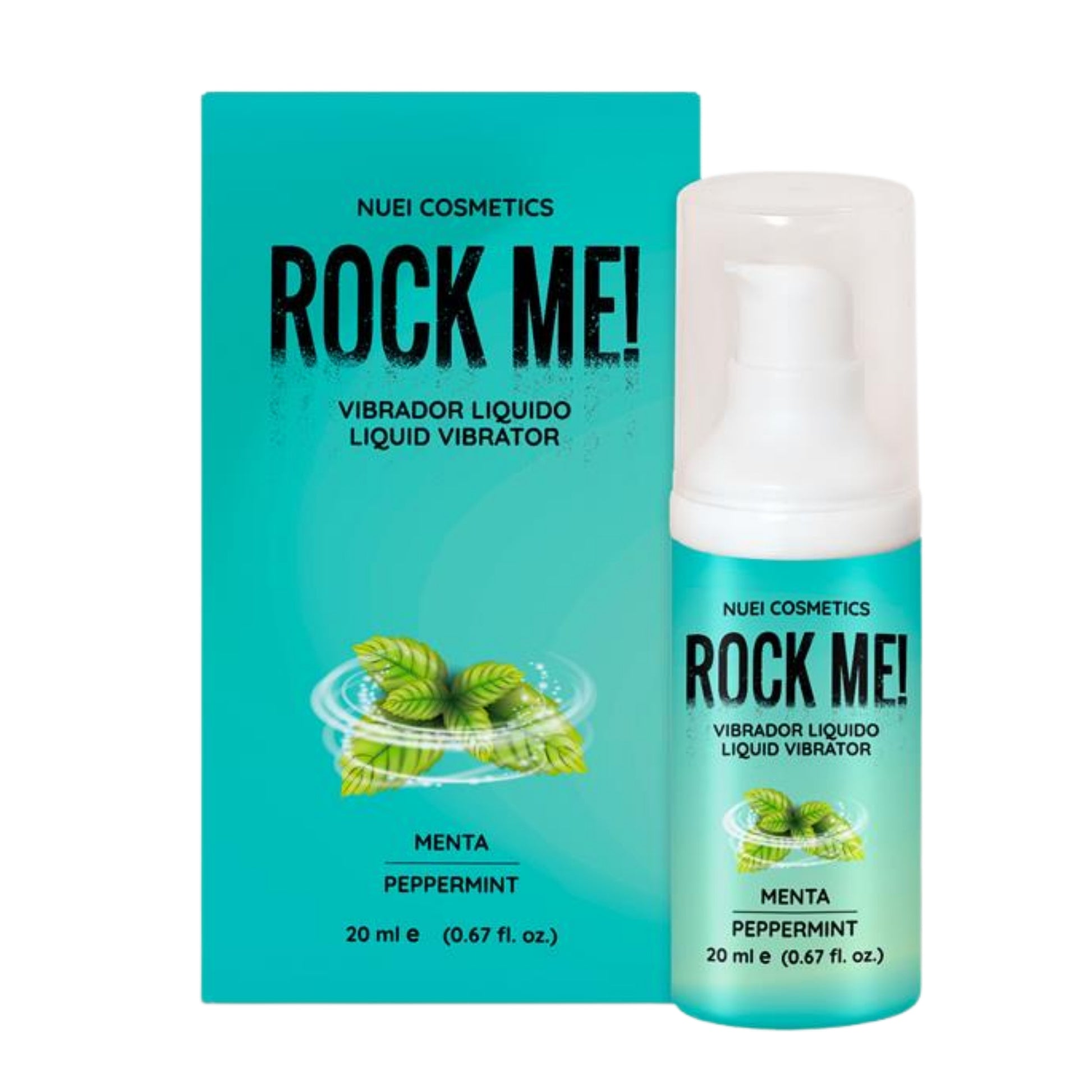Šķidrais vibrators (stimulējošs gēls) ar piparmētru garšu 20 ml – NUEI Rock Me!