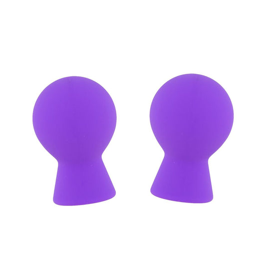 Dream Toys silikona krūšgalu sūknīši (violeti)