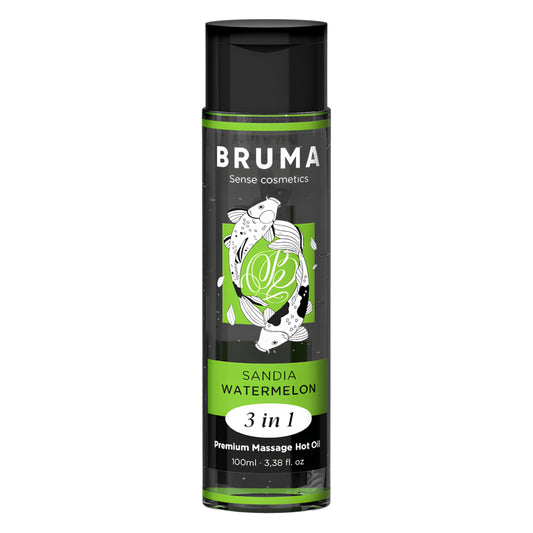 Sildoša masāžas eļļa 3in1 ar arbūza garšu (100 ml) – BRUMA Premium